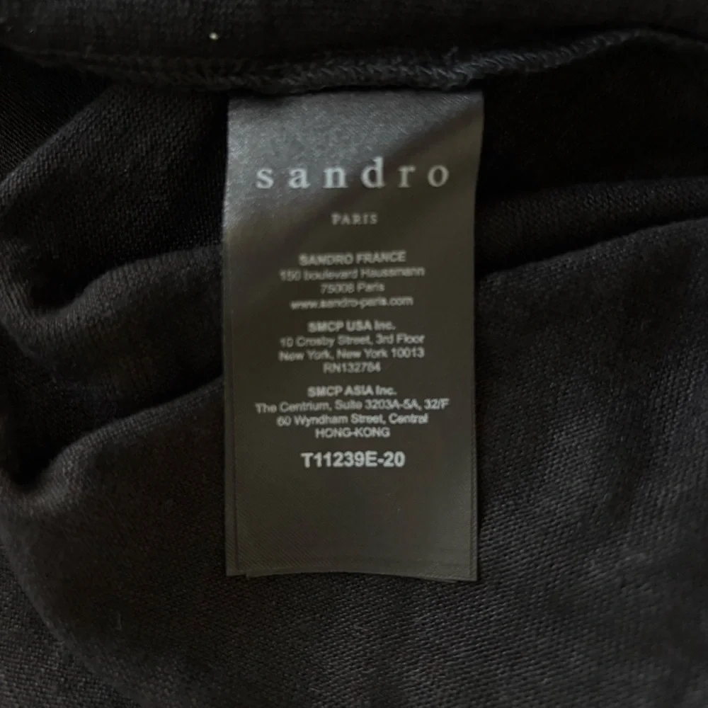 NWT Sandro Paris Black‎ Lace Tank Top Tango Noir Size Large - Picture 9 of 10